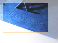 DiscLev logo stamping
